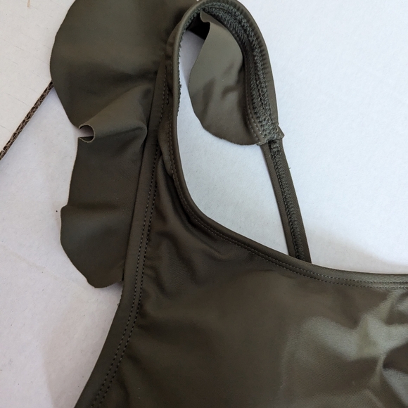 INTO THE BLEU Olive Green Swimsuit one piece XL NWT - Picture 3 of 12